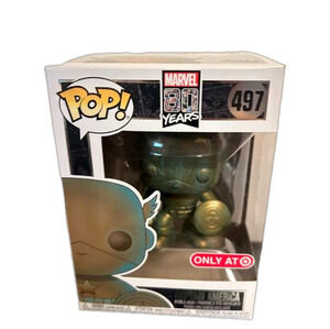Funko Pop! Marvel 80 Years Captain America Gold Figure 497